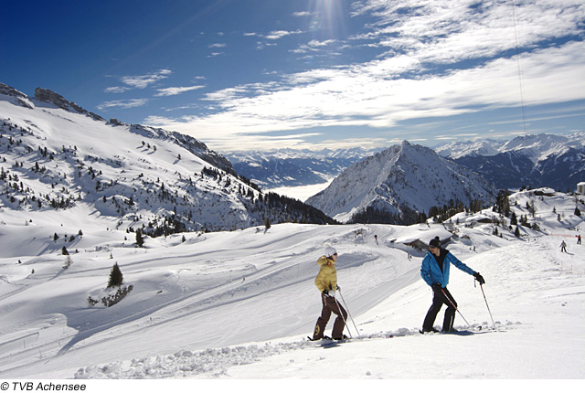 Skifahren im Skigebiet Achensee