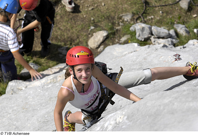 Kinderklettern in der Region Achensee