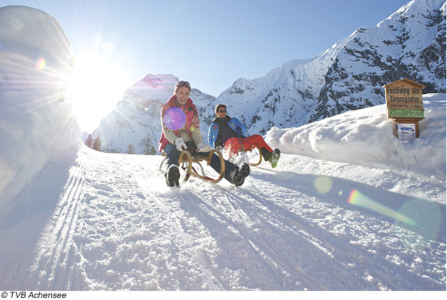 Rodeln in der Region Achensee