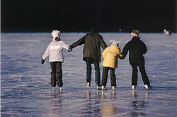 Eislaufen auf dem Afritzer See