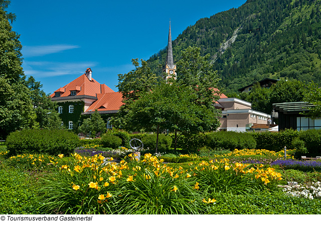 Blick auf den Kurpark in Bad Hofgastein