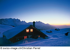 Huettenzauber im Wintersportgebiet Hasliberg