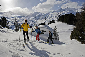 Skitour in Bivio