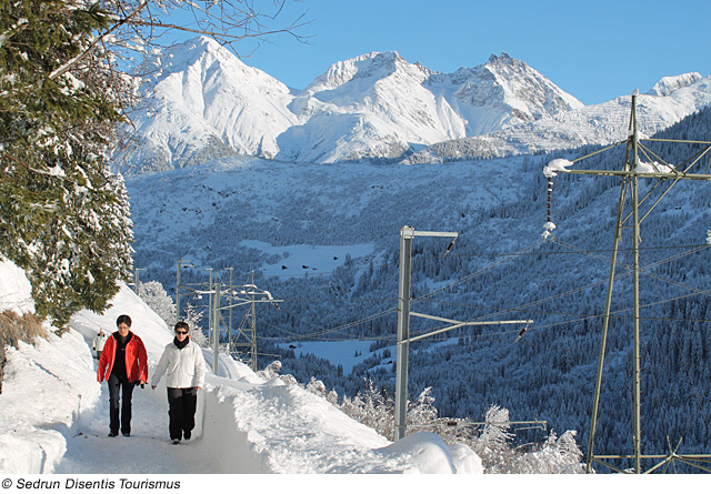 Winter in Disentis Sedrun