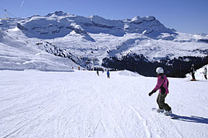 Piste in Flaine, Frankreich