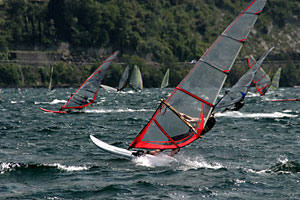 Surfen auf dem Gardasee