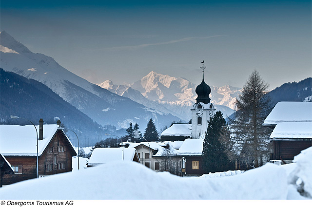 Winter in der Region Goms