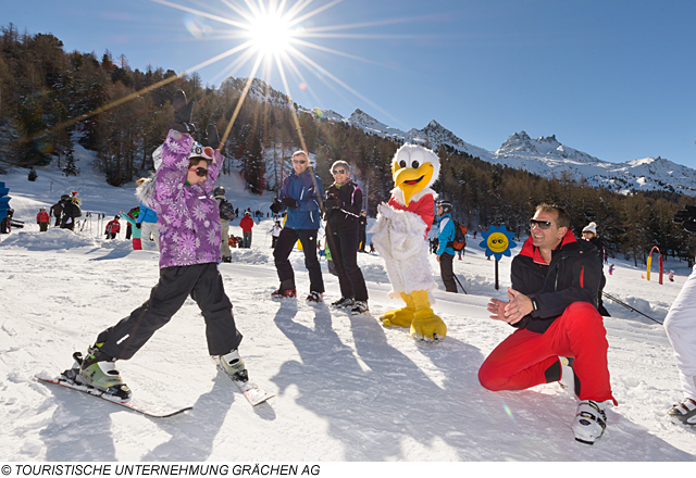 Kinderskikurse in Grächen