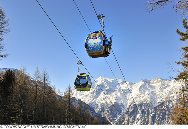 Märchen-Gondelbahn in Grächen