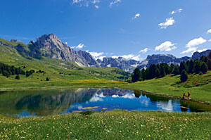 Bergsee im Grödner Tal