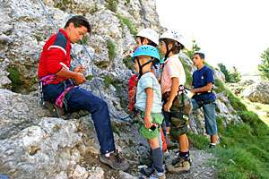 Klettern mit Kindern im Grödner Tal