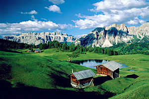 Sommerpanorama Grödner Tal