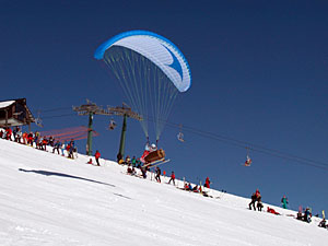 Skifahren im Grödner Tal