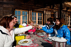 Spaß auf der Hüttn in Gstaad