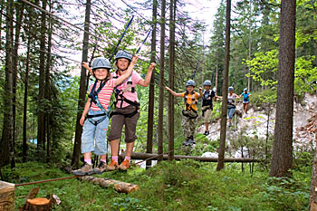 Waldseilgarten in der Region Hochkönig