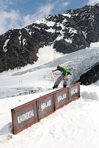 Snowboarder im Kaunertal