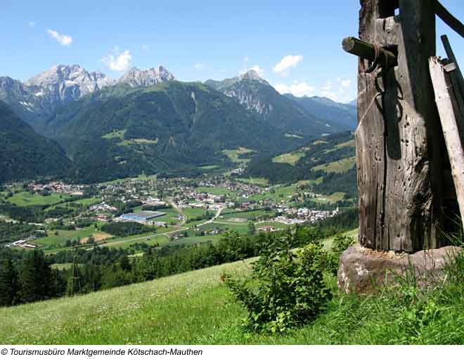 Blick auf Kötschach-Mauthen