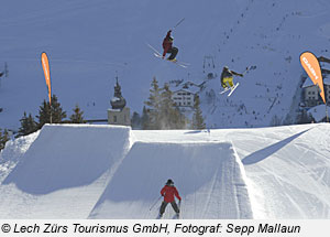 Snowpark in Lech Zürs