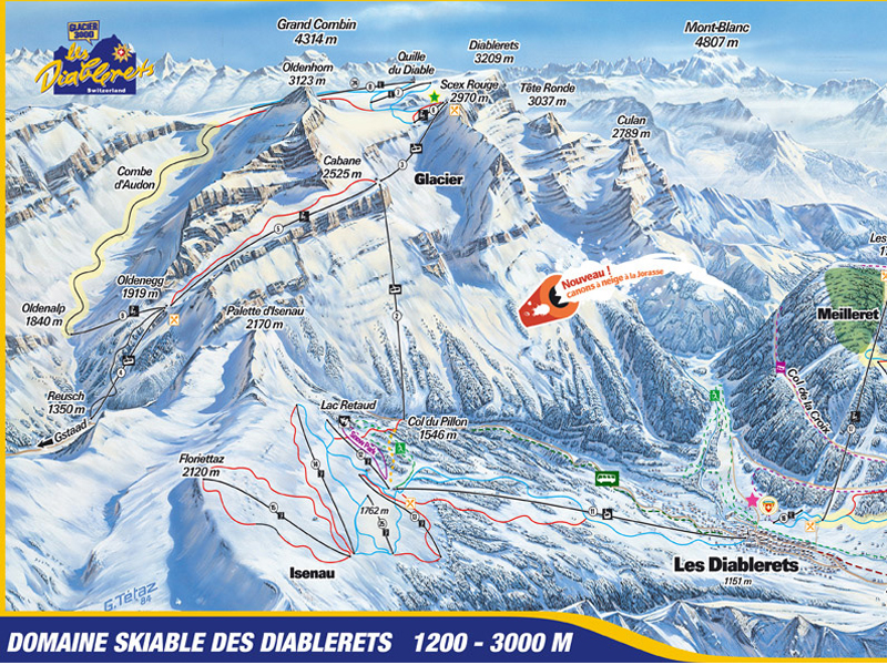 Vieux Sticker De Domaine Skiable VILLARS Suisse – Autocollant Rétro Pour Amateur De Ski Et De Montagne