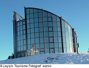 Schneerestaurant in Leysin