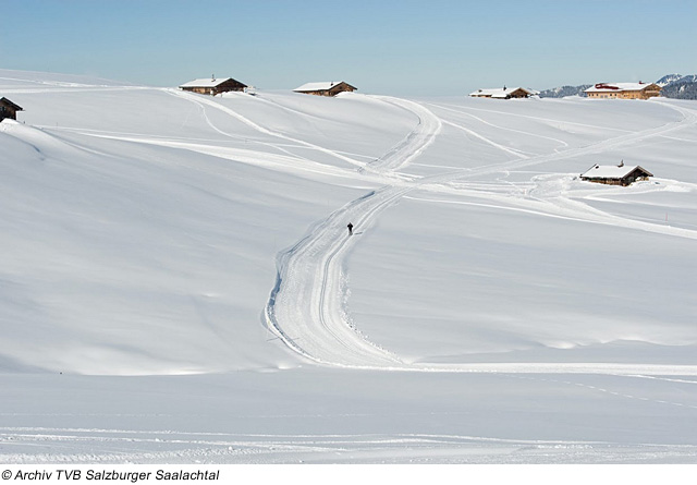 Langlaufen im Skigebiet von Lofer