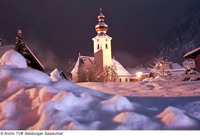 Winter in Lofer, Österreich