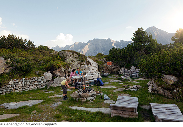 Wandern in Mayrhofen– Grillplatz am Genießerrundweg