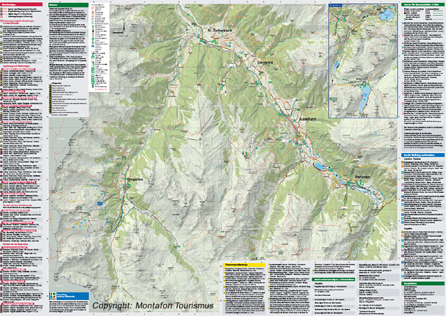 Hochmontafon Wanderkarte