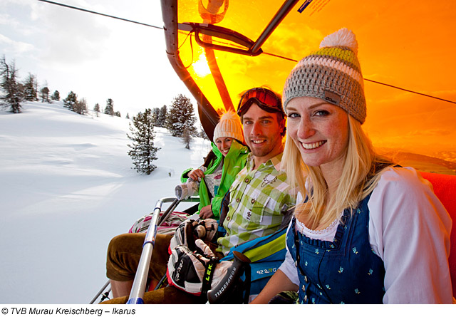 6-er Sesselbahn „Orange Sixpack“ in Murau-Kreischberg