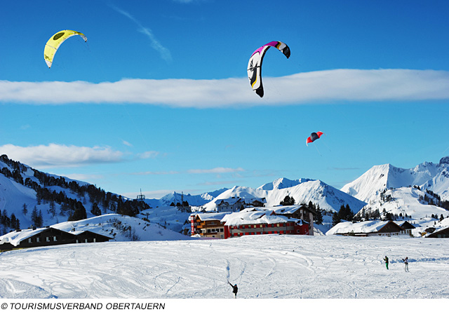 Snowkiten in Obertauern