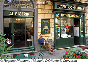 Cafe in Torino, Piemont