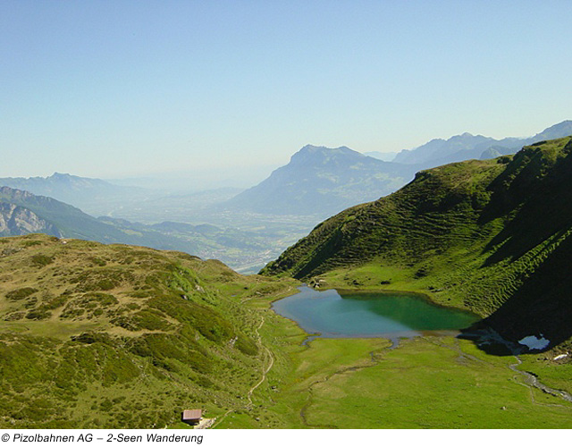 Zwei Seen Wanderung in Pizol