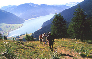 Wandern am Reschenpass, Reschensee