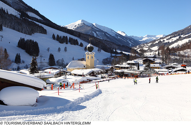 Piste bis ins Tal – Saalbach Hinterglemm