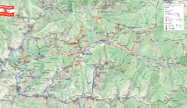 Wanderkarte Saalbach-Hinterglemm