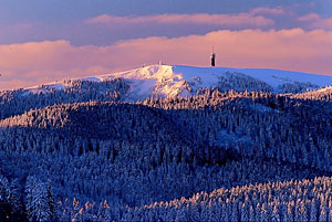 Blick vom Feldberg im Winter