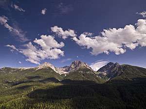 Berglandschaft bei Scuol