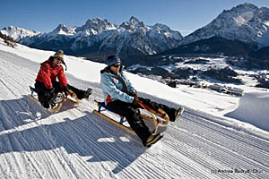 Rodeln in Scuol