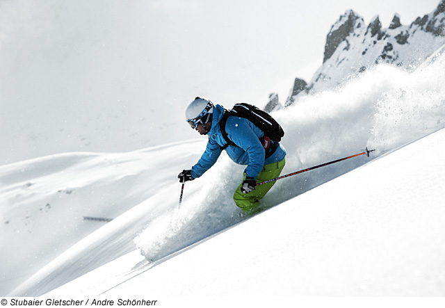 Freeriding am Stubaier Gletsche