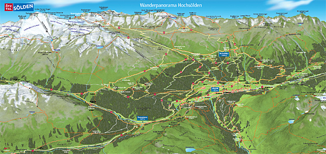 Hochsölden Wanderkarte