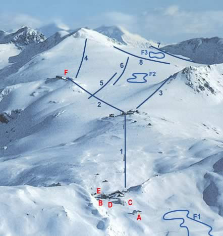 Pistenplan Stilfser Joch Gletscher