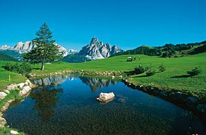 Golfplatz in Corvara, Alta Badia