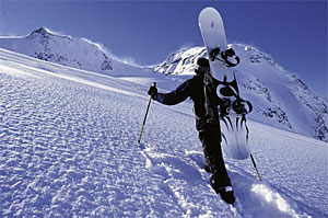 Snowboarden in Südtirol