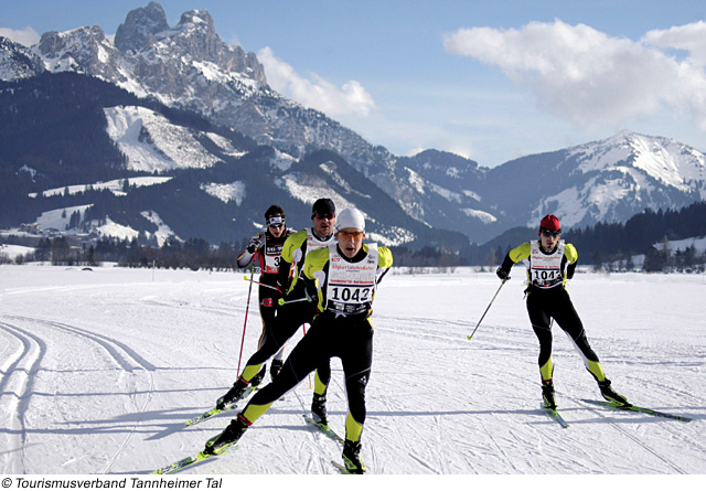 Das Loipennetz im Skigebiet Tannheimer Tal