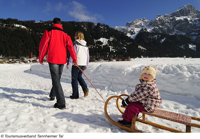 Winterurlaub mit der Familie im Tannheimer Tal