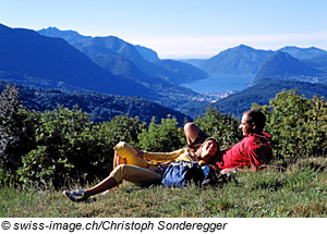 Wandern am Luganersee, Tessin