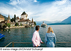 Blick auf den Thunersee, Schweiz