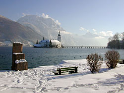 Winterlandschaft am Traunsee