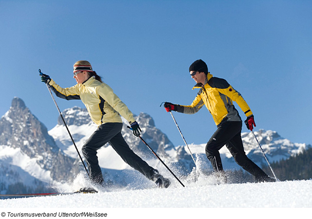 Langlaufen im Skigebiet Weißsee Gletscherwelt