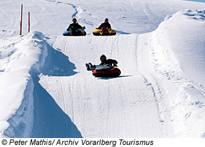 Snow-tubing in Vorarlberg